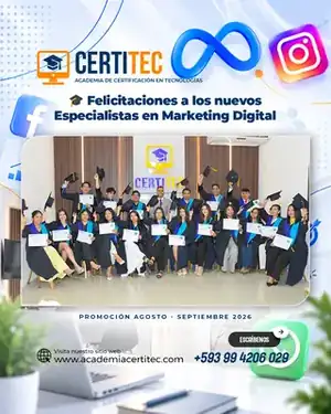 Promoción de estudiantes de Marketing Digital CertiTec