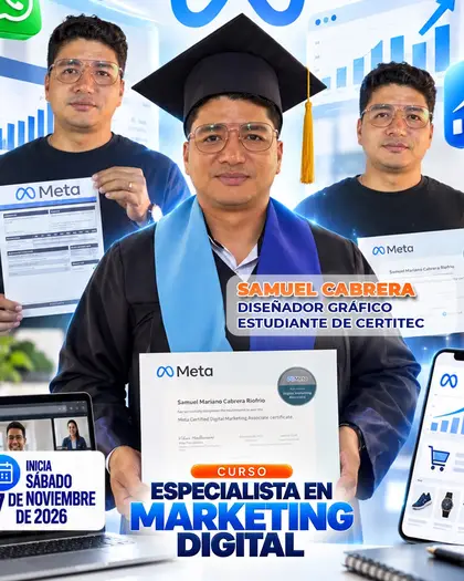 Samuel Cabrera, caso de éxito del Curso Especialista en Marketing Digital