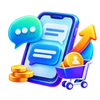 Ilustración de ventas por WhatsApp